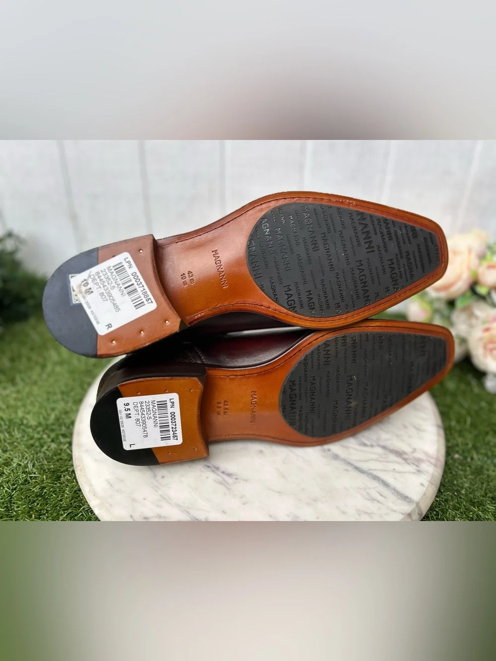 MAGNANNI LOGAN SLIP Men's Midbrown Boots size 10  Color: Midbrown
